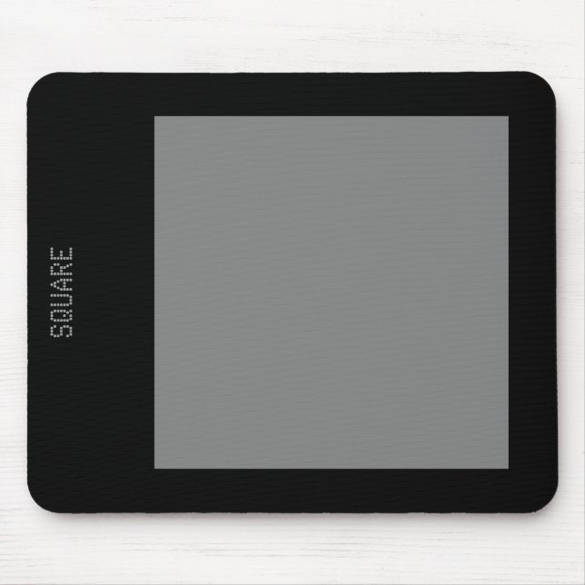 Quadrat - 50pc Grau und Schwarz Mousepad (Vorne)