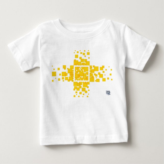 Quadrat Baby T-shirt (Vorderseite)
