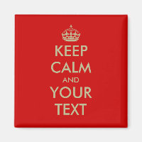 Quadrat Behalte ruhigen Magneten mit goldenen Imit