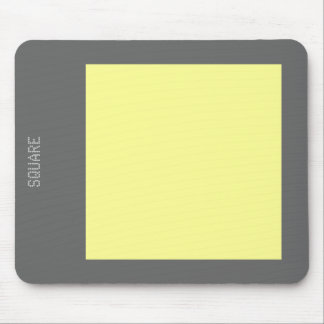 Quadrat - Chalk Gelb und Grau Mousepad