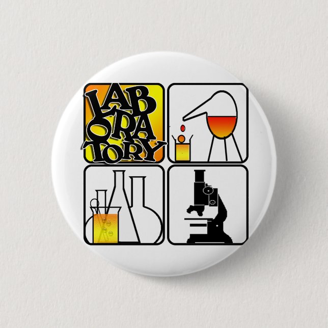 QUADRAT DES LABORlogo-4 - LABRADOR-IKONEN Button (Vorderseite)