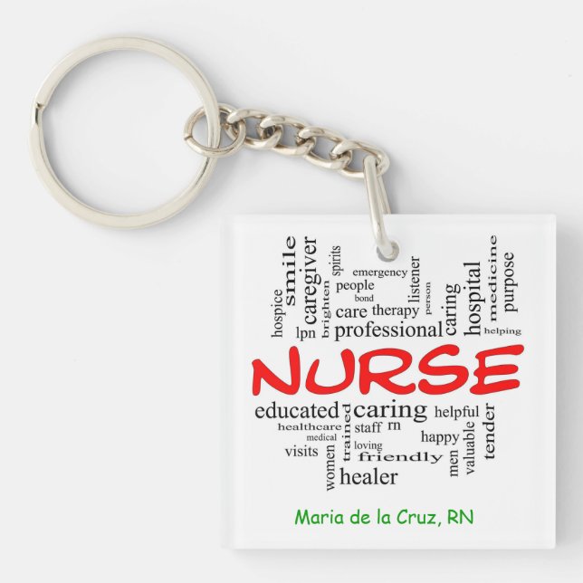 Quadrat-(doppelseitiger) Schlüsselanhänger (Vorderseite)