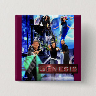 QUADRAT-"Genese-" Knopf - Xanders Logo Button