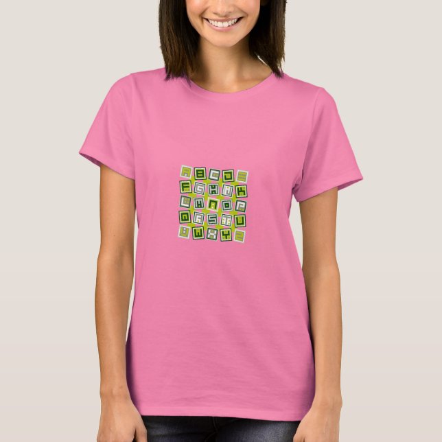 Quadrat (grün) T-Shirt (Vorderseite)