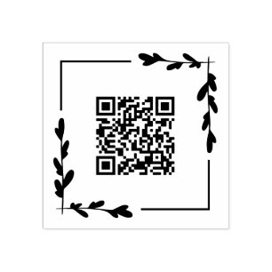 Quadrat-Grünflächen gestalten Ihren QR-Code Gummistempel