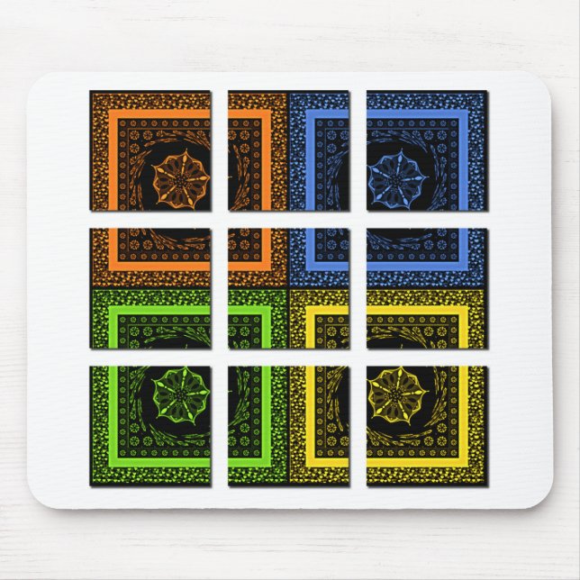 Quadrat in einer Box Mousepad (Vorne)