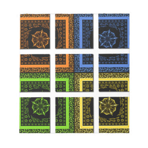 Quadrat in einer Box Notizblock