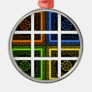 Quadrat in einer Schachtel Ornament Aus Metall