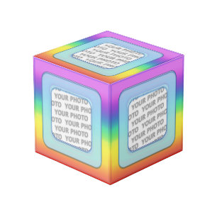 Quadrat in quadratischem Rahmen, farbig III + Ihr  Würfel