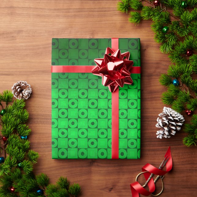 QUADRAT - KREIS GESCHENKPAPIER (Feiertagsgeschenk)