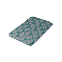 Quadrat Leaf Muster Aquamarin neutral