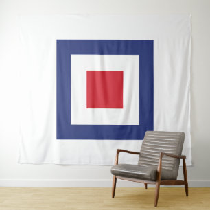 Quadrat-Mod Wandteppich