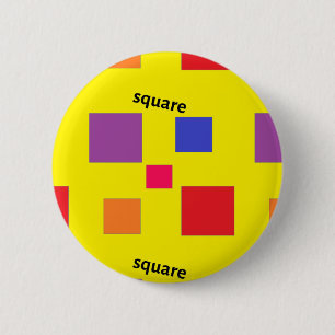 Quadrat-Muster auf gelb Button