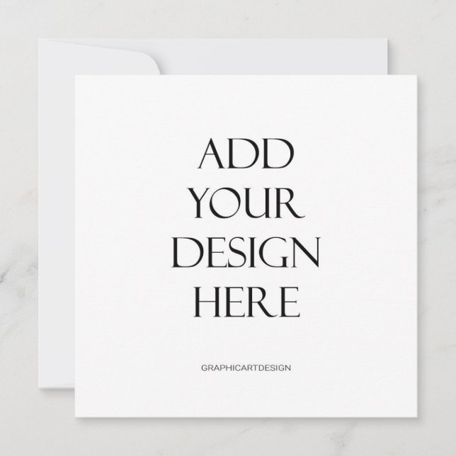 Quadrat oder Circle Round Einladungskarte Einladung (Vorderseite)