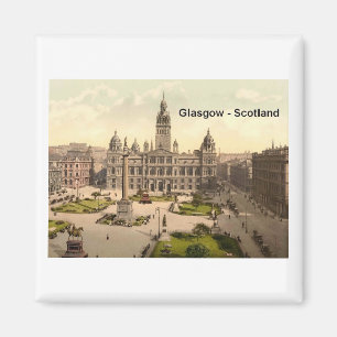 Quadrat Schottlands Glasgow George (St.K.) Magnet