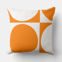 Quadrat Sofa Kissen, Orangefarbene Quadrate und Kr Kissen