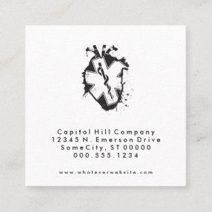 Quadrat-Star des Lebens Herzschrittmachtermin Erin Terminkarte