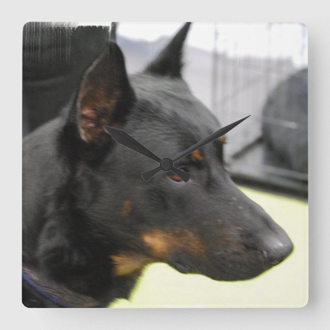 Quadrat-Uhr - Maßgeschneiderte Quadratische Wanduhr (Vorderseite)