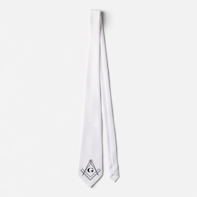 Quadrat und Compass Necktie Krawatte (Vorderseite)