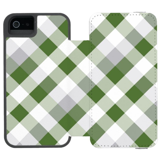 Quadrat und Farbe 4 Incipio iPhone Geldbeutel-Hülle (Folio Geöffnet)