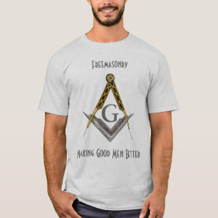 Quadrat und Kompass mit allem sehenden Auge T-Shirt