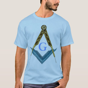 Quadrat und Kompass mit allem sehenden Auge T-Shirt