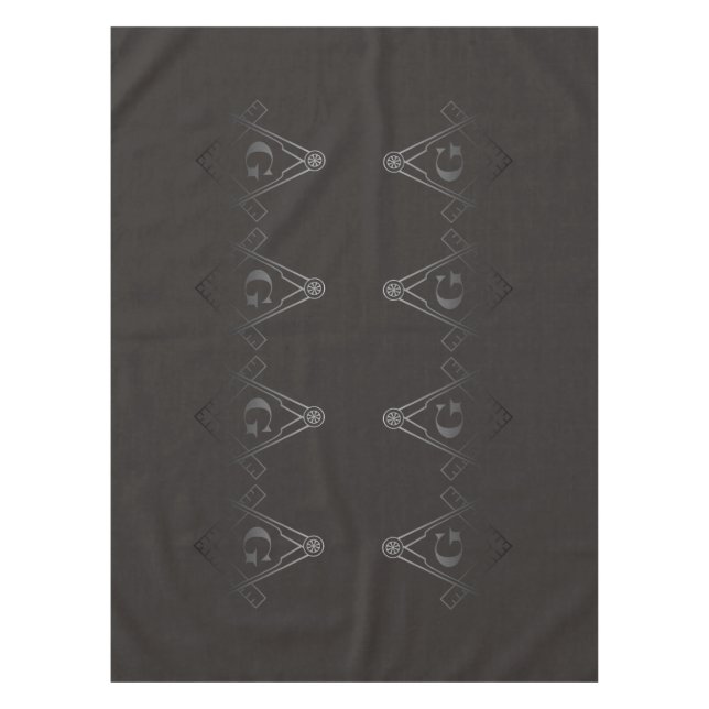 Quadrat und Kompass mit Einfügung G Tischdecke (Vorderseite)