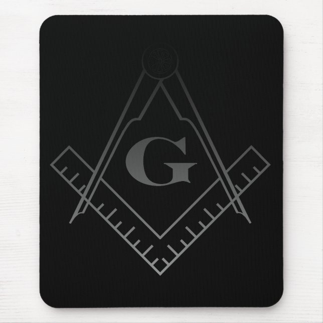 Quadrat und Kompass Mousepad (Vorne)