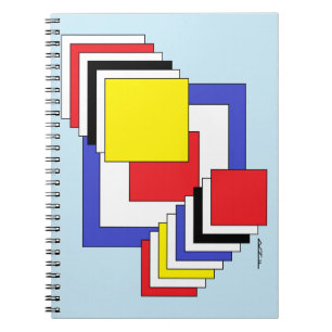 Quadrate Abstrakt Notizblock