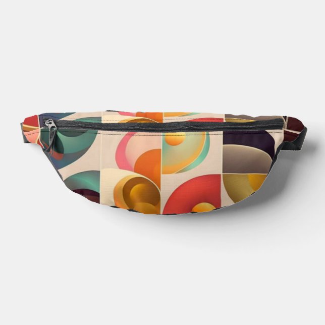 Quadrate Abstrakt Retro Trendy Collection Bauchtasche (Ablage )