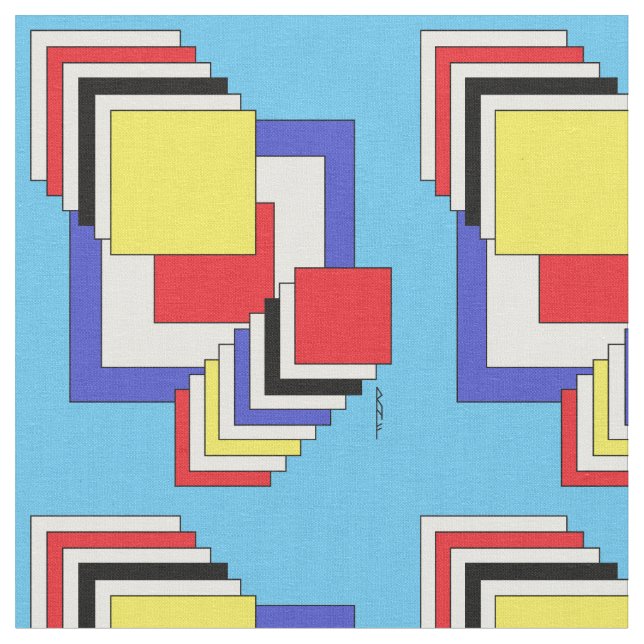 Quadrate Abstrakt Stoff (Nahaufnahme)