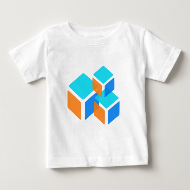 Quadrate Baby T-shirt (Vorderseite)