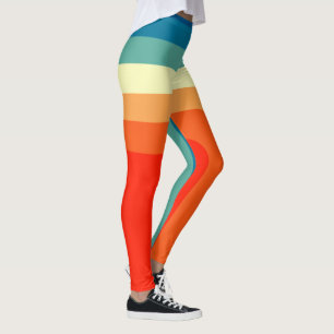 Quadrate der 70er Jahre Leggings
