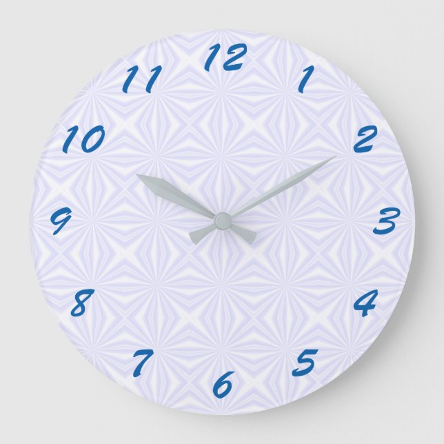 Quadrate der Weißen Große Wanduhr (Vorderseite)