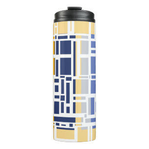 Quadrate Formen moderne Kunst Thermosbecher
