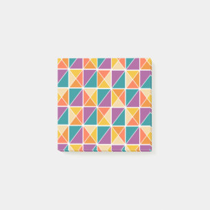 Quadrate in Dreiecke Post-it Klebezettel