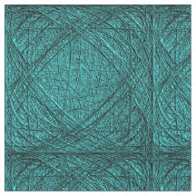 Quadrate mit 4 Zoll Tiefe Aquamarine Baumwollgeweb
