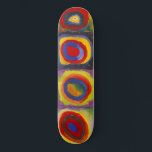 Quadrate mit konzentrischen Kreisen 1 | Kandinsky  Skateboard<br><div class="desc">Farbstudie: Quadrate mit konzentrischen Kreisen 1 ist ein Gemälde von Wassily Kandinsky aus dem Jahr 1913.</div>