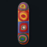 Quadrate mit konzentrischen Kreisen 3 | Kandinsky  Skateboard<br><div class="desc">Color Study: Squares with Concentric Circles 3 ist ein Gemälde von Wassily Kandinsky aus dem Jahr 1913.</div>