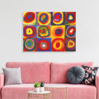 Quadrate mit konzentrischen Kreisen | Kandinsky |