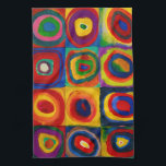 Quadrate mit Kreisen, Abstrakt, Wassis Kandinsky Geschirrtuch<br><div class="desc">Wassily Wassiljewitsch Kandinsky (16. Dezember 1866 - 13. Dezember 1944) war ein russischer Maler und Kunsttheoretiker. Kandinsky gilt als Pionier der abstrakten Kunst: Geboren in Moskau verbrachte Kandinsky seine Kindheit in Odessa (heute Ukraine), wo er an der Grekov Odessa Art School seinen Abschluss machte. Er studierte Jura und Wirtschaft an...</div>