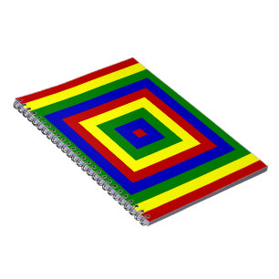 Quadrate mit Primärfarben Notizblock