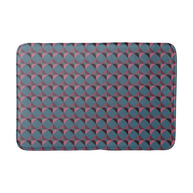 Quadrate- und abgerundete Quadrate-Badmatte Badematte (Vorderseite)
