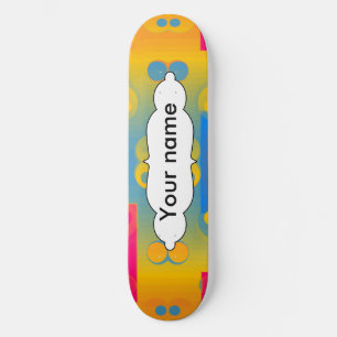 Quadrate und Kreise abstrakte Gestaltung Skateboard