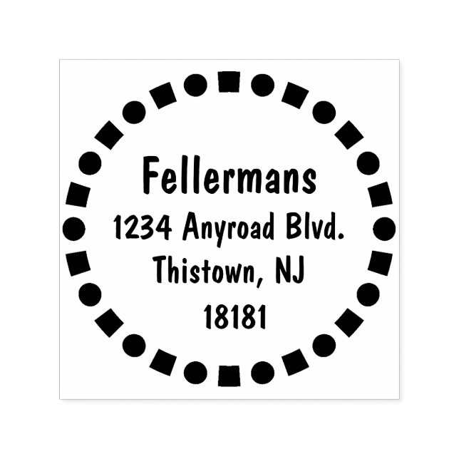 Quadrate und Kreise Permastempel (Design)