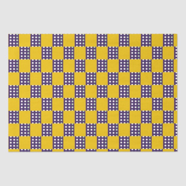 Quadrate und Punkte Seidenpapier (Vorderseite)