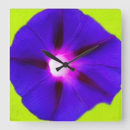 Quadratisch floral quadratische wanduhr