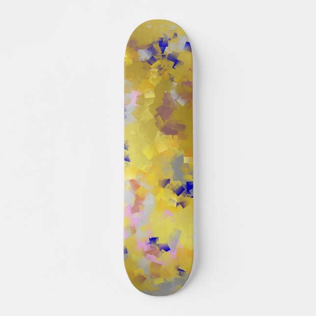 quadratisch, geometrisch, Textur, kariert, Karo, S Skateboard (Vorne)