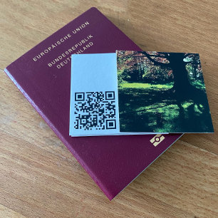 Quadratisch mit Foto Square Geschäftskarte Quadratische Visitenkarte
