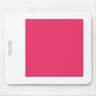 Quadratisch - Rot und Weiß aufgereiht Mousepad